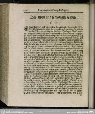 Das zwey und sechszigste Capitel