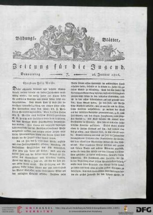Heft 7 (16. Januar 1806)