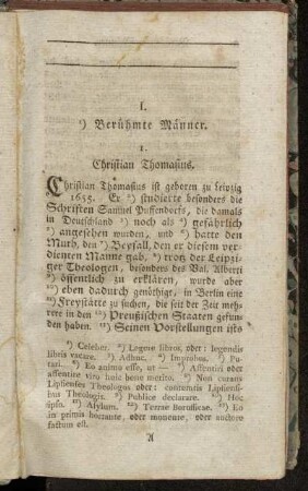 I. Berühmte Männer.