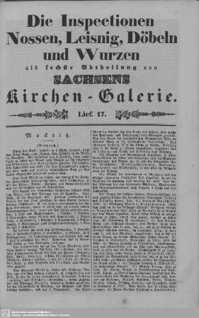 Mockritz, Nemt : 17. Lieferung