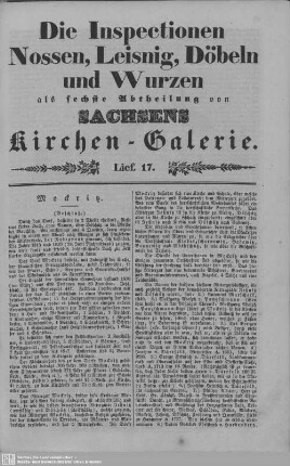 Mockritz, Nemt : 17. Lieferung