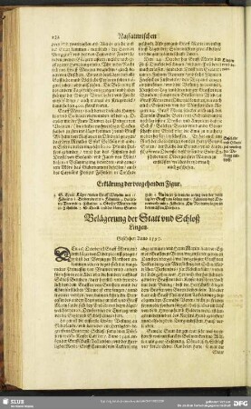 Belägerung der Statt und Schloß Lingen : Geschehen Anno 1597.