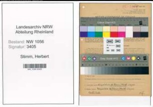 Entnazifizierung Herbert Stimm , geb. 16.04.1896 ()