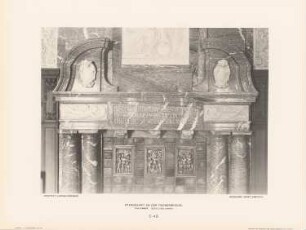 Standesamt an der Fischerbrücke, Berlin: Detail Kamin Trauzimmer (aus: Neubauten der Stadt Berlin, Bd. IV, 1905)