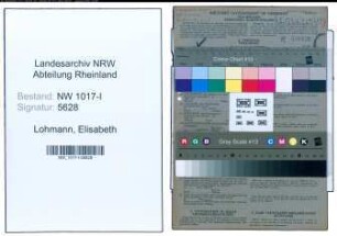 Entnazifizierung Elisabeth Lohmann , geb. 04.11.1880 ()