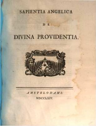 Sapientia angelica de divina providentia