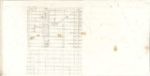 Bürklein, Friedrich; Fahne der Bierwirte - Dachstuhl (Grundriss)
