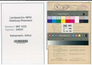 Entnazifizierung Arthur Kampmann , geb. 05.03.1905 (Hauer)