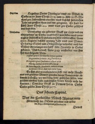 Das Zehende Capittel.