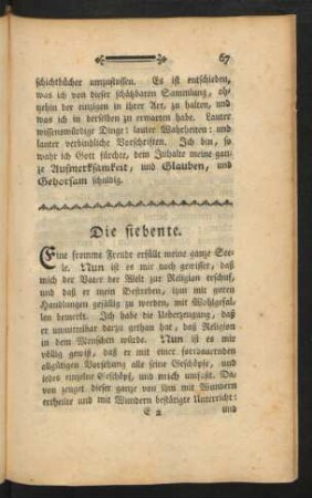 Die siebente.