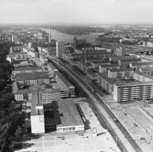 Karl-Marx-Straße in Frankfurt/Oder : Blickrichtung Nordosten