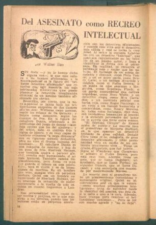 Del asesinato como recreo intelectual - [Continuación]