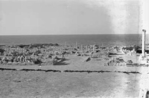 Römischen Ruinen von Sabratha : Blick über die Überreste der römischen Stadt Sabratha