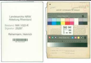 Entnazifizierung Heinrich Rehermann , geb. 17.10.1913 (Polizist)