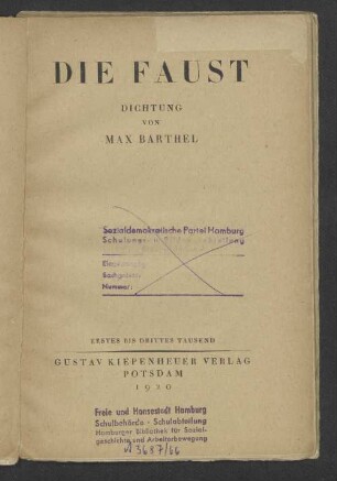 Die Faust : Dichtung