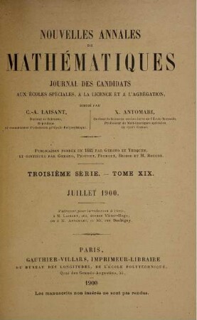 Juillet 1900.