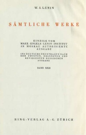 Bd. 22: Der Sieg der Oktoberrevolution : der Kampf um den Brest-Litowsker Frieden ; 1917 - 1918