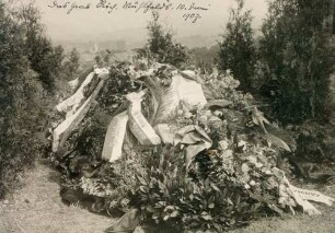 Fotografie der Grabstätte Richard Mühlfelds (1856-1907)