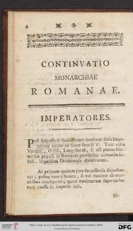 Continvatio monarchiae Romanae
