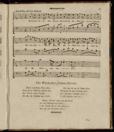 Der Werth eines schönen Herzens