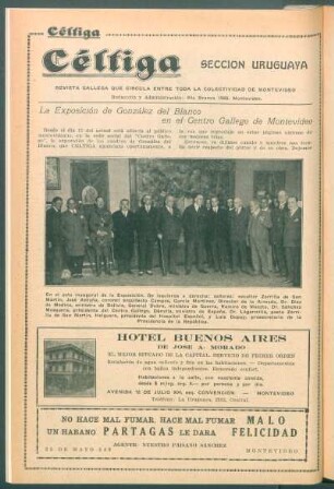La Exposición de González del Blanco en el Centro Gallego de Montevideo