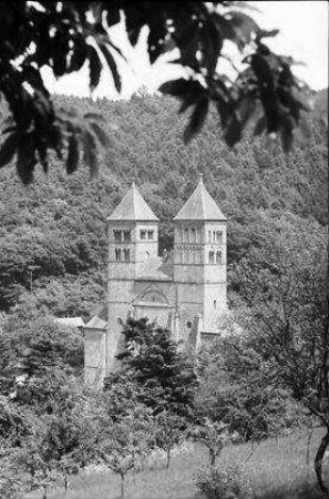 Murbach: Klosterkirche, ohne Vordergrund, Südwestseite