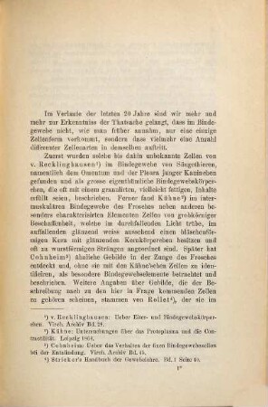 Ueber das Vorkommen von Mastzellen in pathologischem Bindegewebe