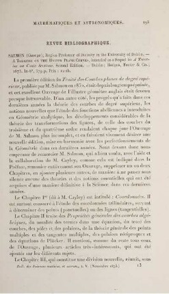 Revue Bibliographique.