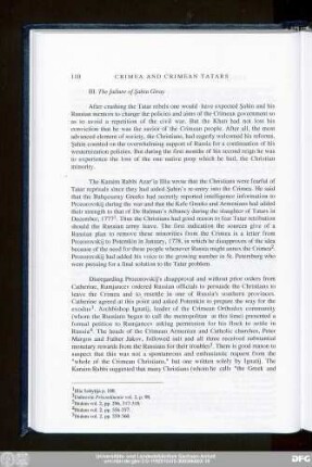 III. The failure of Şahin Giray