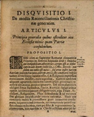 Sapientia Pacifica Filiorum Dei, Politicorvm Vanitati Opposita : Triplici explicata Disquisitione ...