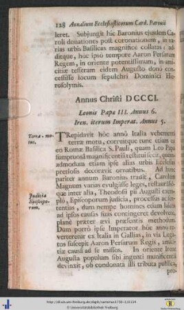 Saeculum Nonum.