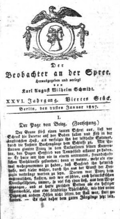 4. Stueck, 22. Januar 1827