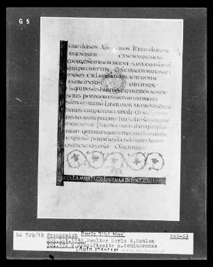 Psalter Karls des Kahlen — Psalter Karls des Kahlen, Folio 172versoTextblatt