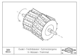 Exakt-Feldhäcksler-Schneidorgane V-Messer-Trommel