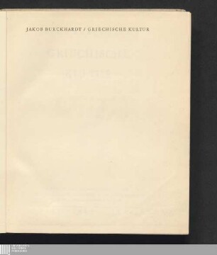 Griechische Kultur : 122 Abb. griechischer Kunst, 42 Handzeichn. im Text nach alten Kupfern u. 80 Kupfertiefdrucktaf.