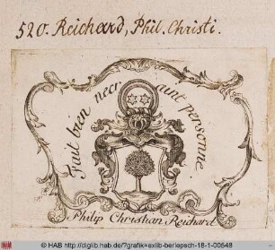 Wappen des Philip Christian Reichard