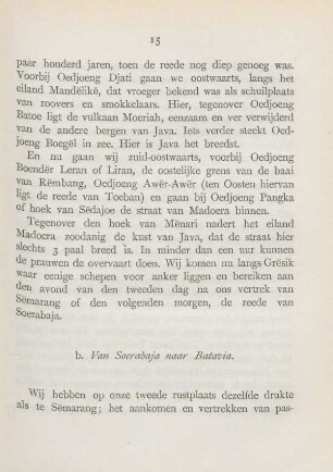 b. Van Soerabaja naar Batavia