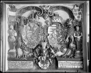ohne Titel (Wappenschild Kaiser Maximilian II. und Erzherzog Ferdinand, 1514)