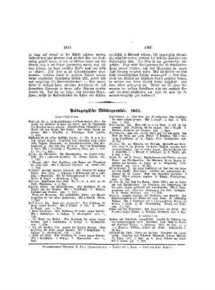 Pädagogische Bibliographie : 1852