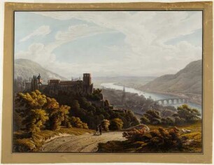 Heidelberg, Schloss und Stadt von Osten