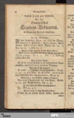Evangelisches Glaubens-Bekänntniß.