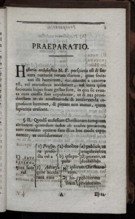 Praeparatio.