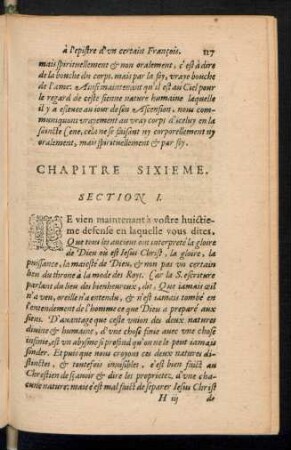 Chapitre Sixieme.