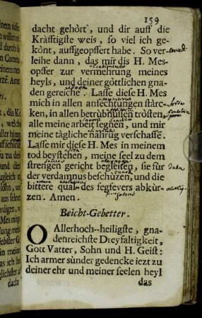 Beicht-Gebetter.