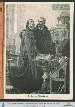 Illustration: Luther und Melanchthon.