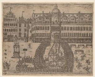 Leipzig, Hinrichtung (Enthauptung) von vier Hauptanführern der Unruhen am 19. und 20. Mai 1593, Aufstand gegen die Calvinisten, Flugschrift