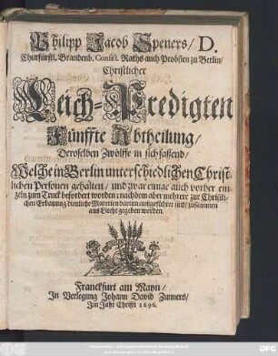 5: Zwölff Christliche Leichpredigten : Zu Unterschiedlichen Zeiten gehalten ...