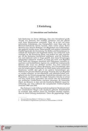 2.1 Interaktion und Institution