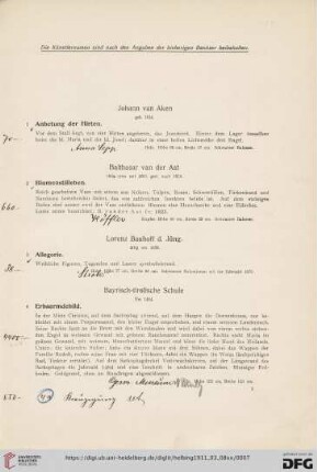 [Oelgemälde alter Meister aus Münchner und Hamburger Privatbesitz, aus österreichischem Adelsbesitz etc.] (Nr. 1-173)
