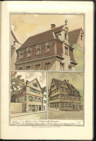 C. 1) Plätzle No 24. 2) Kornhaus Gasse No 10. 3) Hasen Gasse No 30
